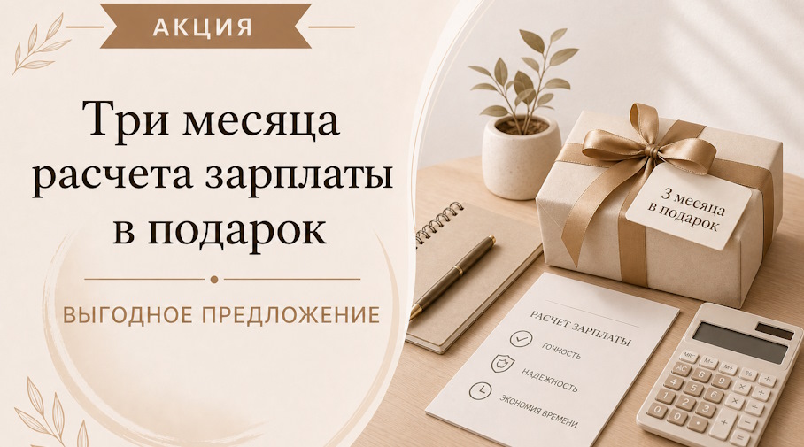 Акция! Три месяца расчета зарплаты в подарок